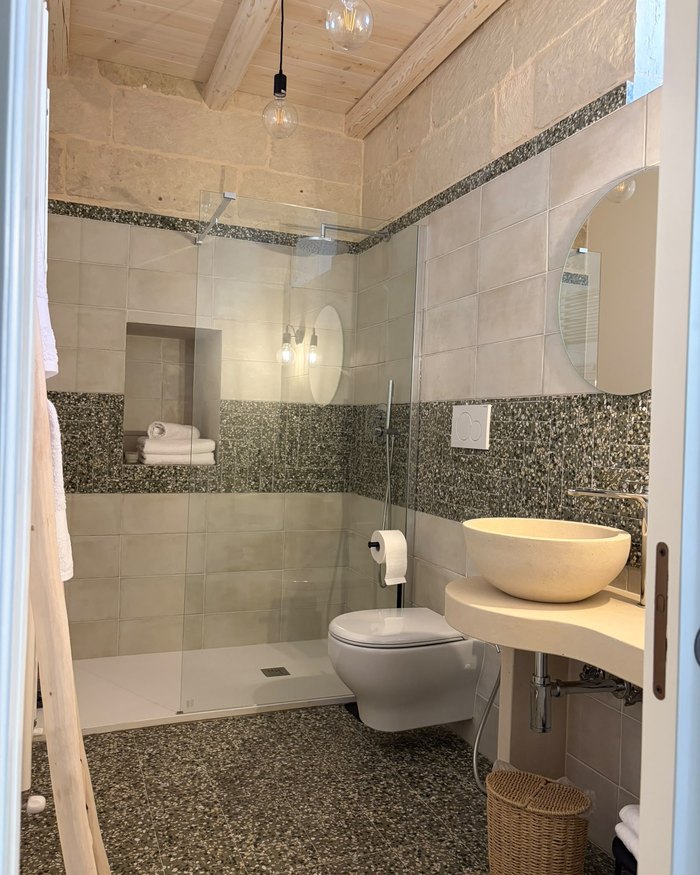 Il bagno dell'appartamento Leria