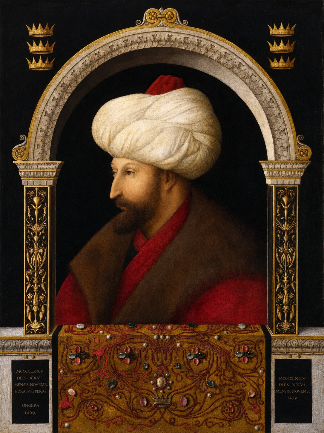 Ritratto del sultano ottomano Mehmet II, che ordinò l'invasione del Salento